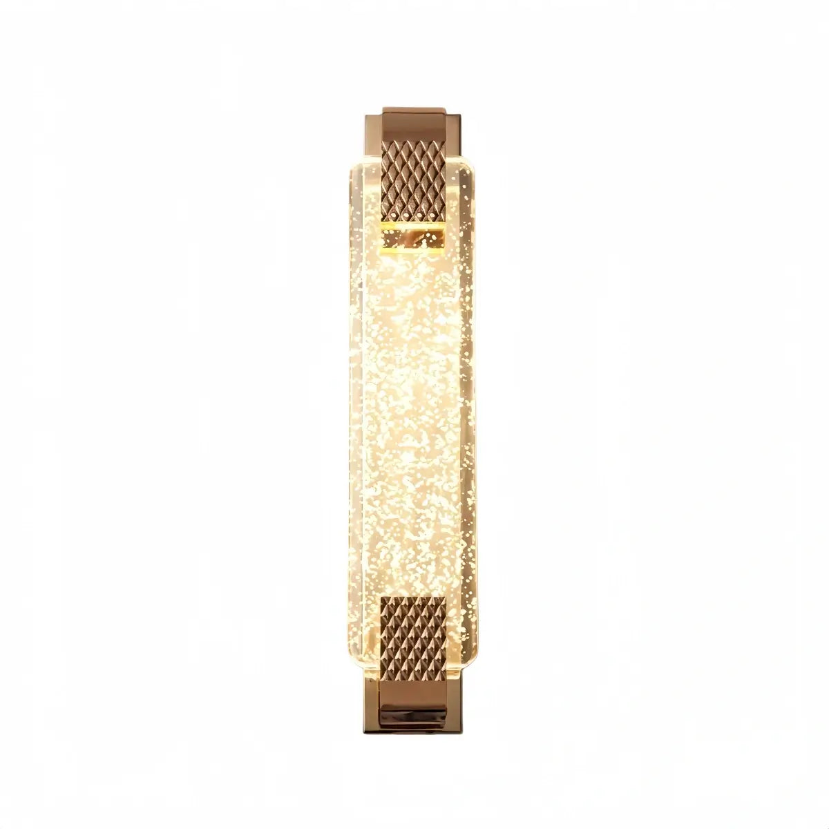 Luxury Wall Lamp – Gold Crystal Rectangular Bedroom